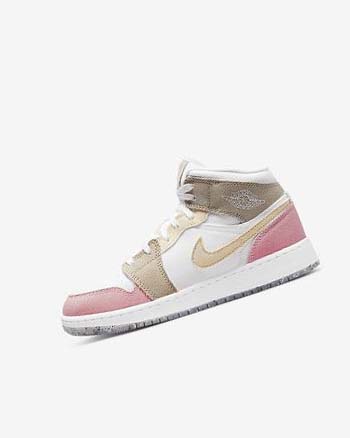 Nike Air Jordan 1 Mid SE Blancos Verdes | MX 4710